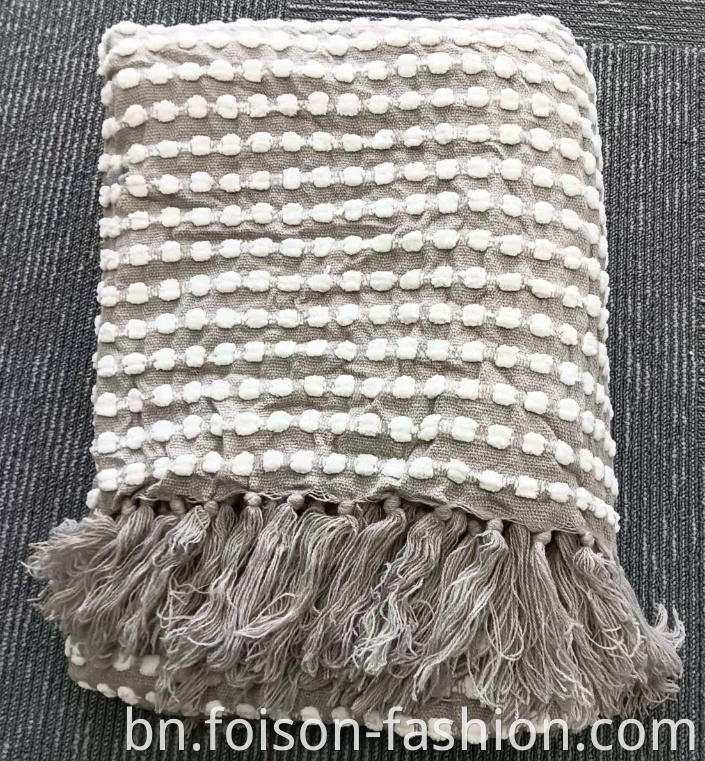 Hot Sale Tassel Big Winter Knit Throw Blanket1